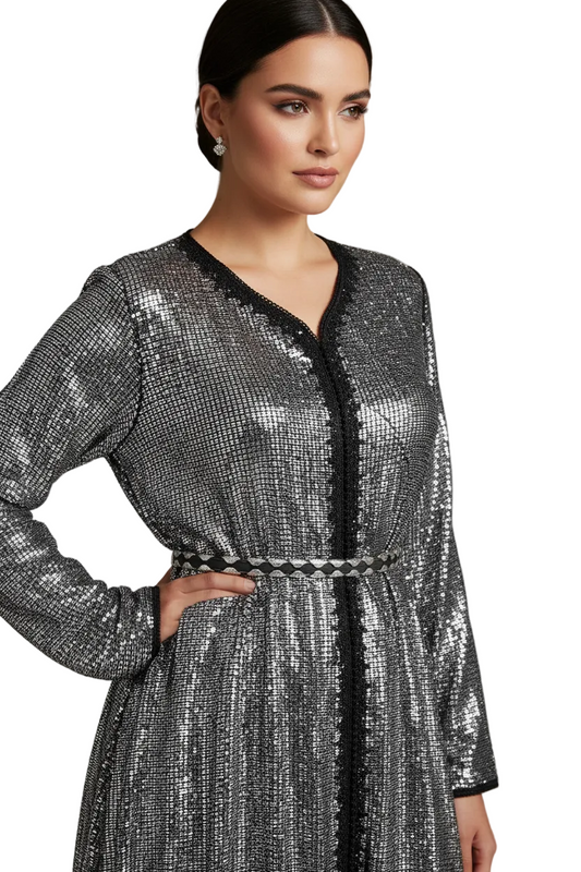 Sparkly Silver Caftan - TTP