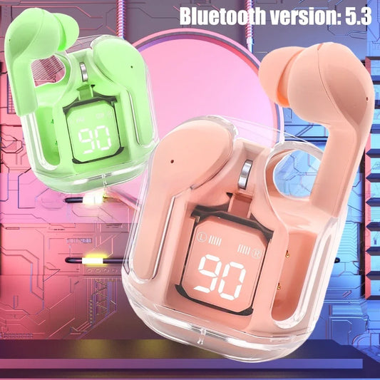 T2 Wireless Mini Earbuds LED Power Digital Display TWS Headset Stereo Sound Bluetooth-compatible 5.3 for iPone Xiaomi Lenovo - TTP