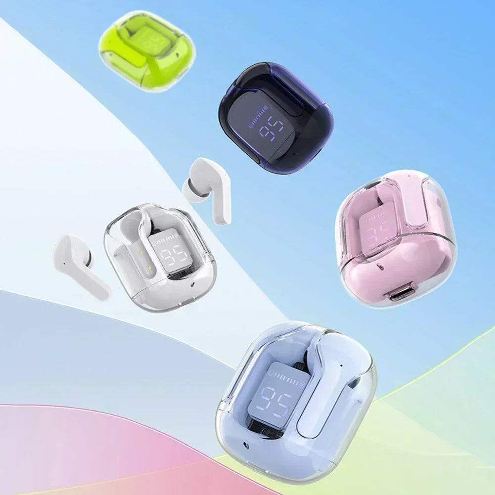 T2 Wireless Mini Earbuds LED Power Digital Display TWS Headset Stereo Sound Bluetooth-compatible 5.3 for iPone Xiaomi Lenovo - TTP