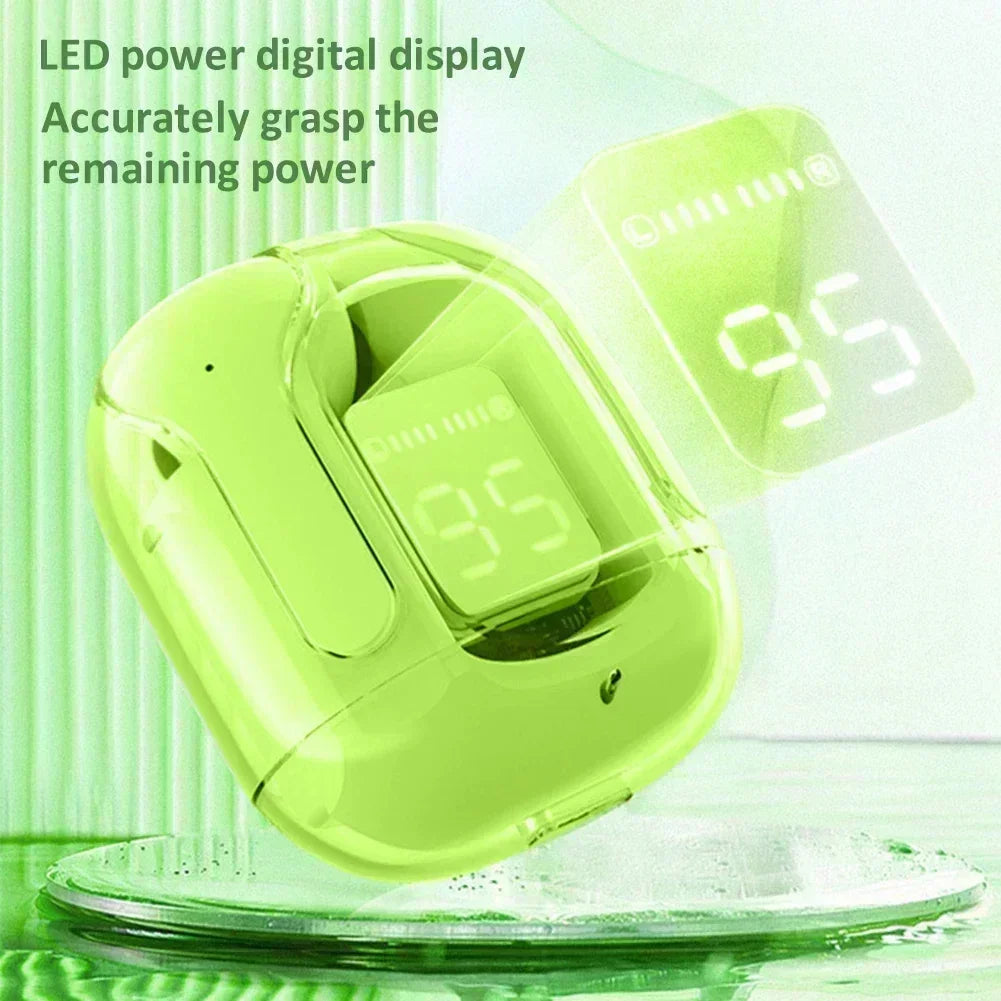 T2 Wireless Mini Earbuds LED Power Digital Display TWS Headset Stereo Sound Bluetooth-compatible 5.3 for iPone Xiaomi Lenovo - TTP