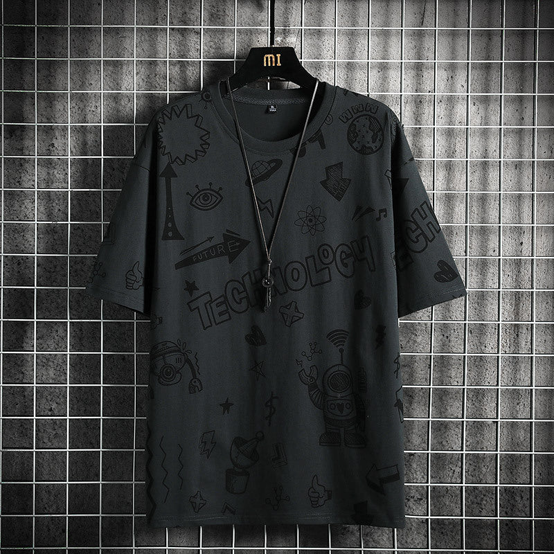 Teenage Fashion Trendy Short Sleeve T-shirt - TTP