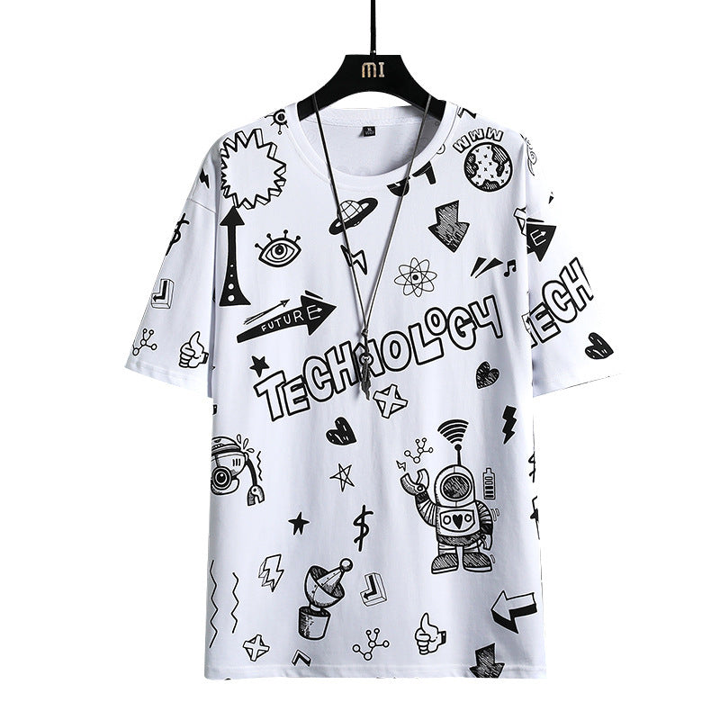 Teenage Fashion Trendy Short Sleeve T-shirt - TTP