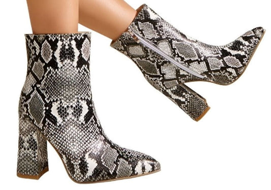 Thick-heeled Martin Boots - TTP