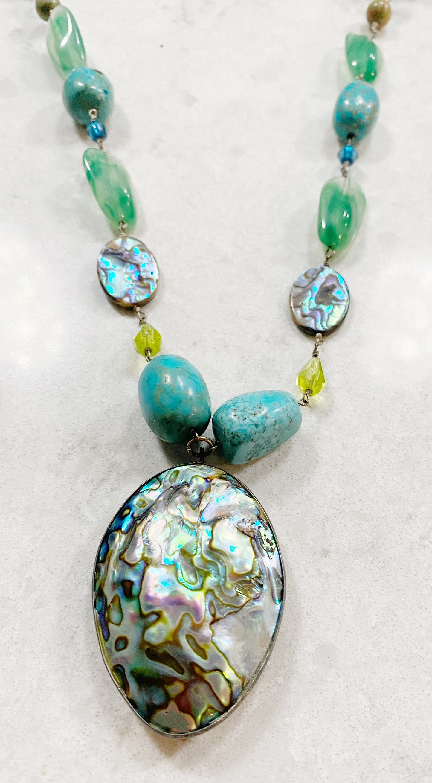 Turquoise Beaded Necklace - TTP
