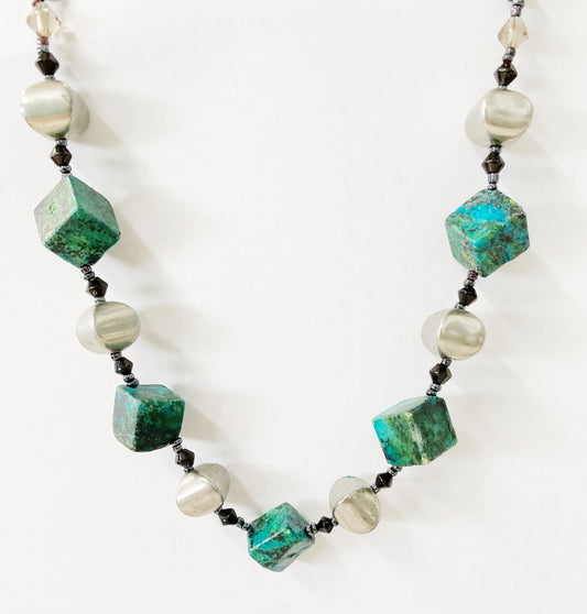 Turquoise Cubes Necklace - TTP