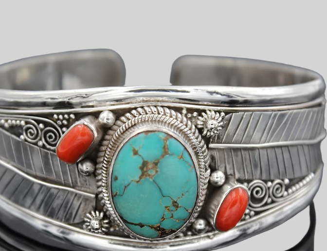 Turquoise Pattern Bracelet - TTP