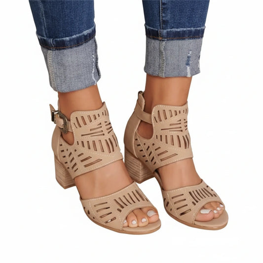 Vintage Hollow Out Sandals - TTP