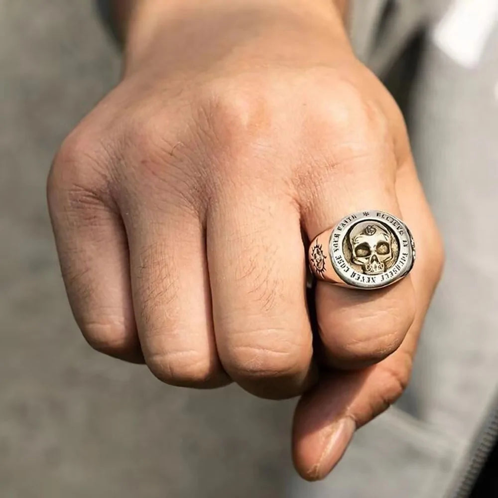 Vintage Skull Rings for Men - TTP