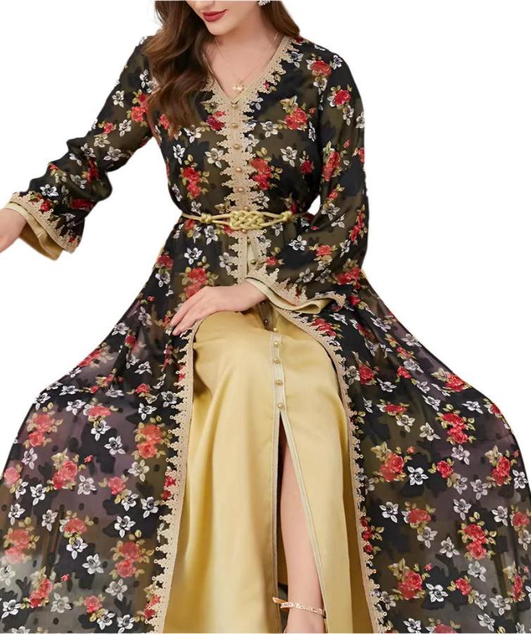 Two-piece Long Sleeved Kaftan