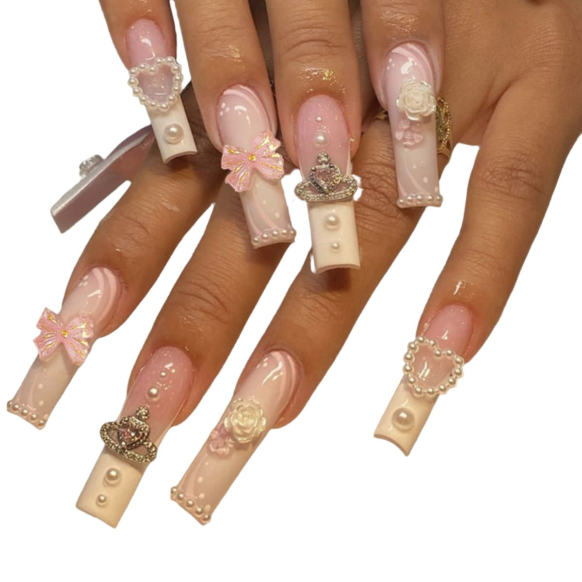 Rectangular Multi-Diamond Press Nails