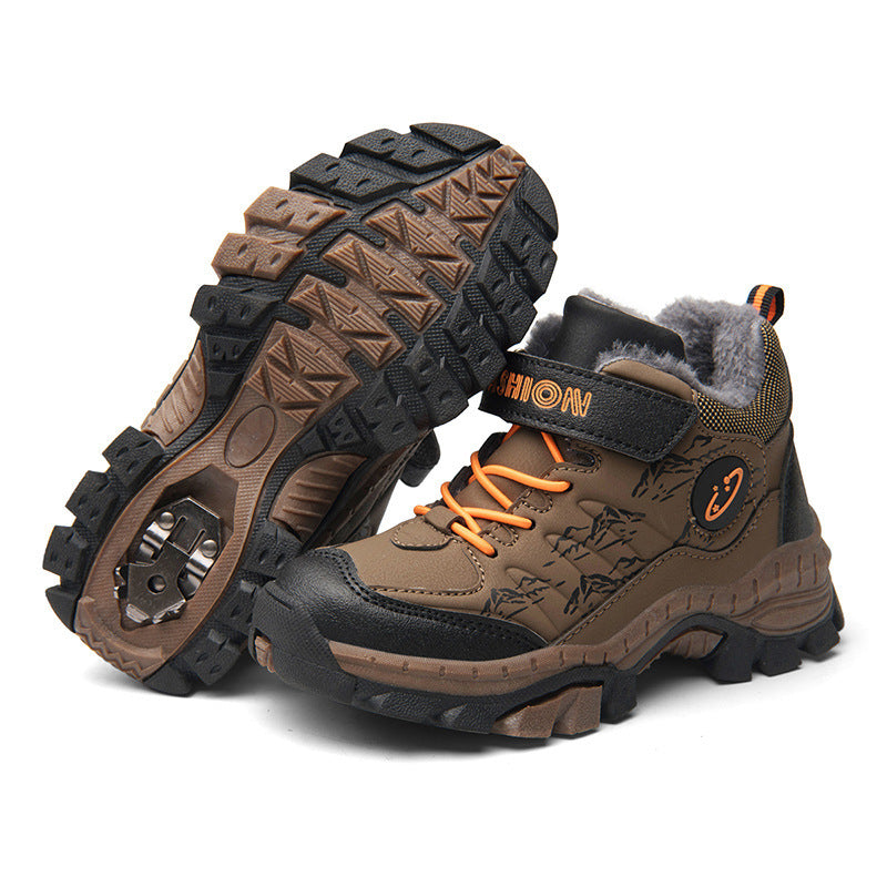 Children's Large Cotton Hiking Shoes