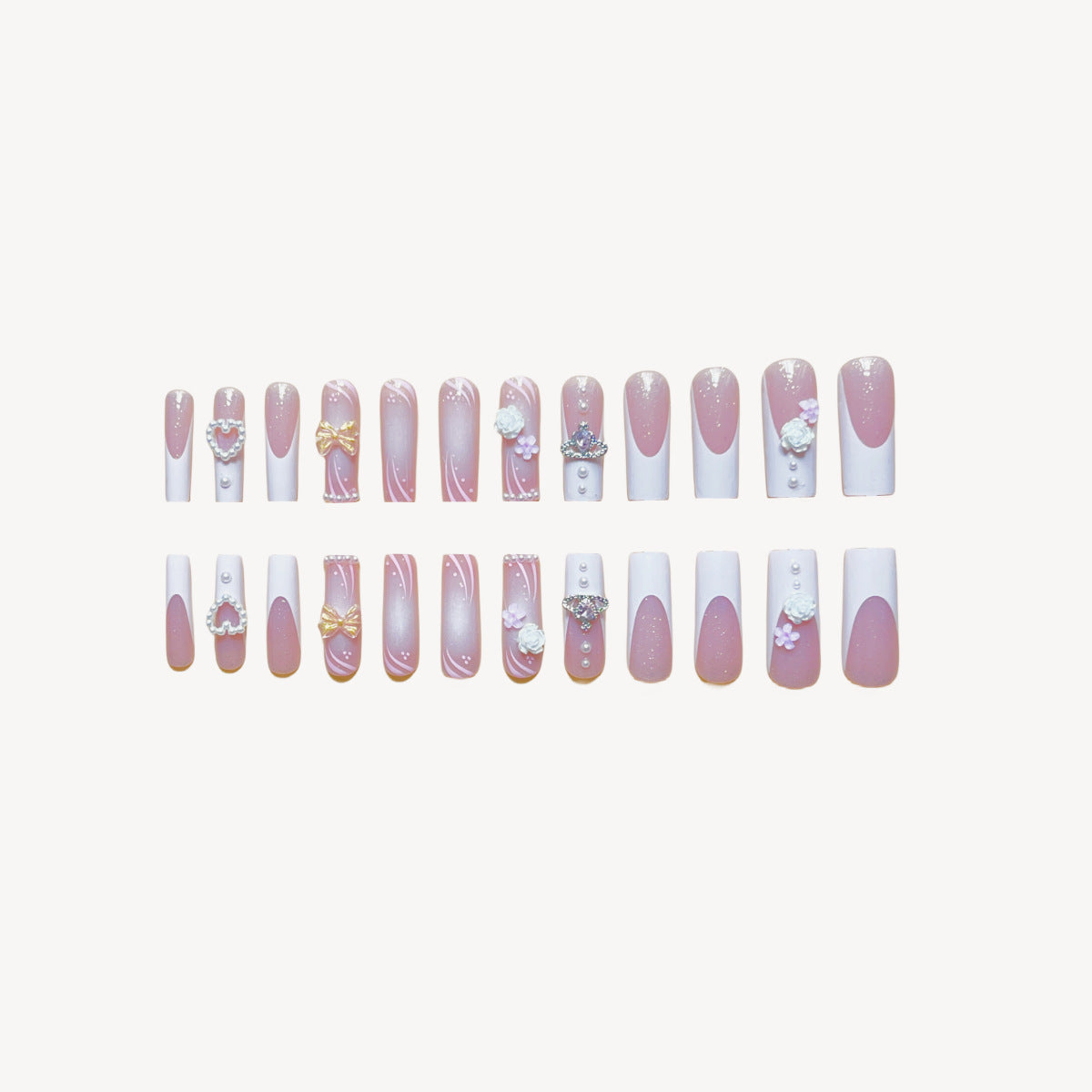 Rectangular Multi-Diamond Press Nails