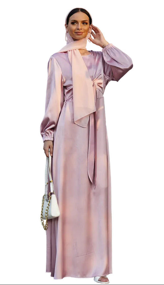 Satin Waist Tie Dresses