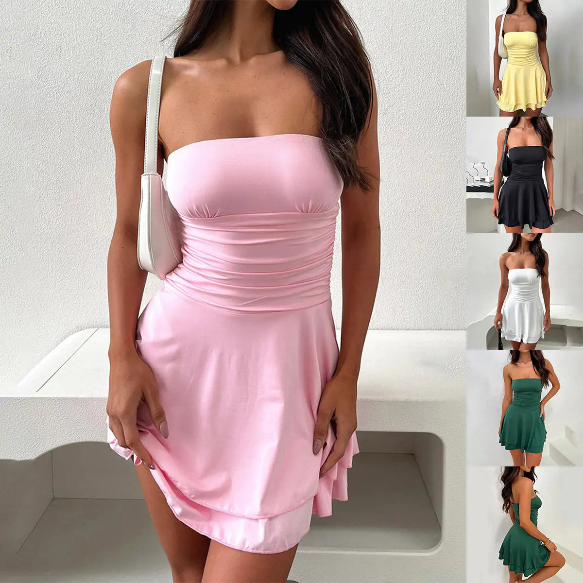 Y2K Tube-top Summer Short Dress